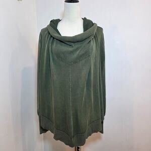 Nicholas K Sweater Oversized Draped Slouchy Thumbhole Apocalyptic Hoodie L